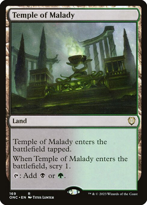 Temple of Malady (169) [Phyrexia: All Will Be One Commander]