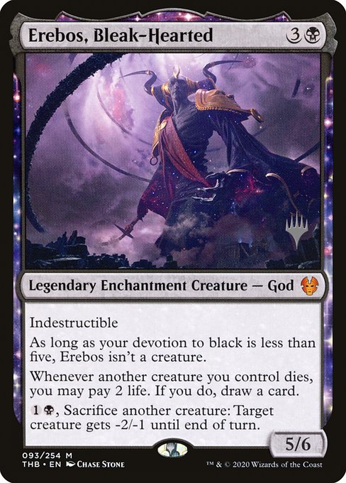 Erebos, Bleak-Hearted (93p) [Theros Beyond Death Promos]