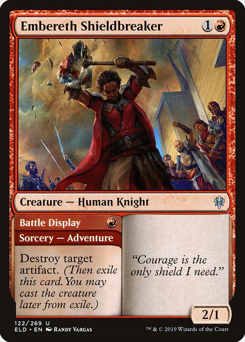 Embereth Shieldbreaker // Battle Display (122) [Throne of Eldraine]