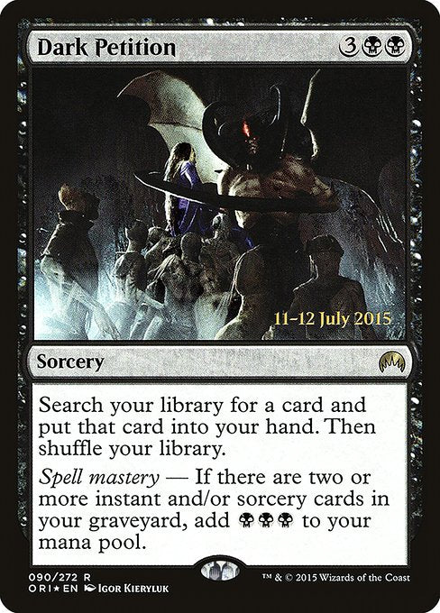 Dark Petition (90s) [Magic Origins Promos]
