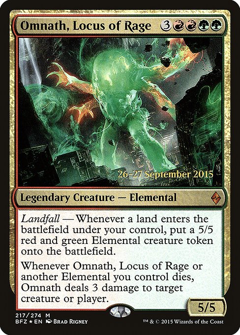 Omnath, Locus of Rage (217s) [Battle for Zendikar Promos]