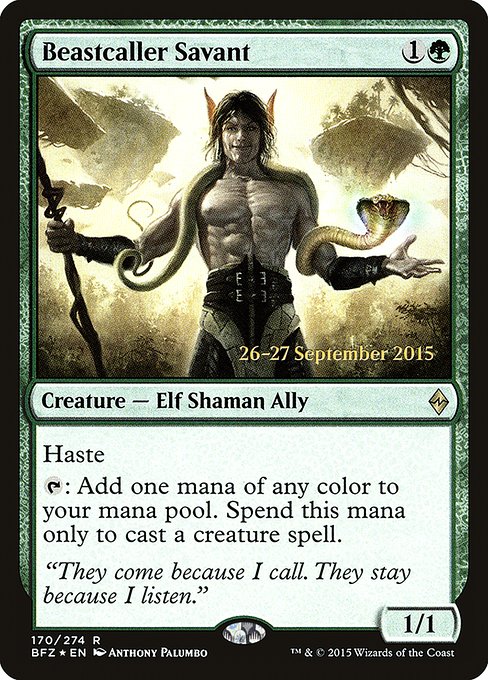 Beastcaller Savant (170s) [Battle for Zendikar Promos]