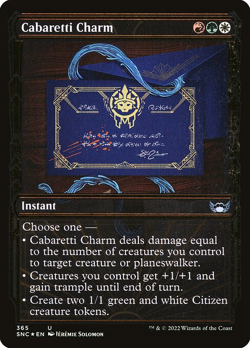 Cabaretti Charm (365) [Streets of New Capenna] [Showcase]