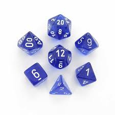 CHX23076 BLUE/WHITE 7PC POLY SET image 0