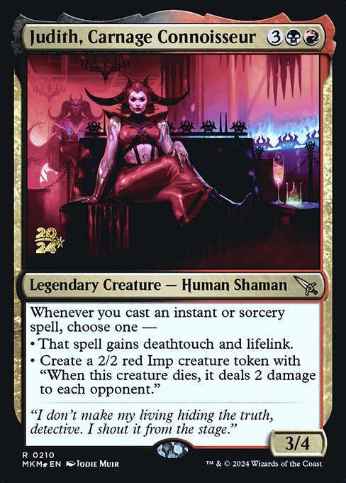 Judith, Carnage Connoisseur (210s) [Murders at Karlov Manor Promos]