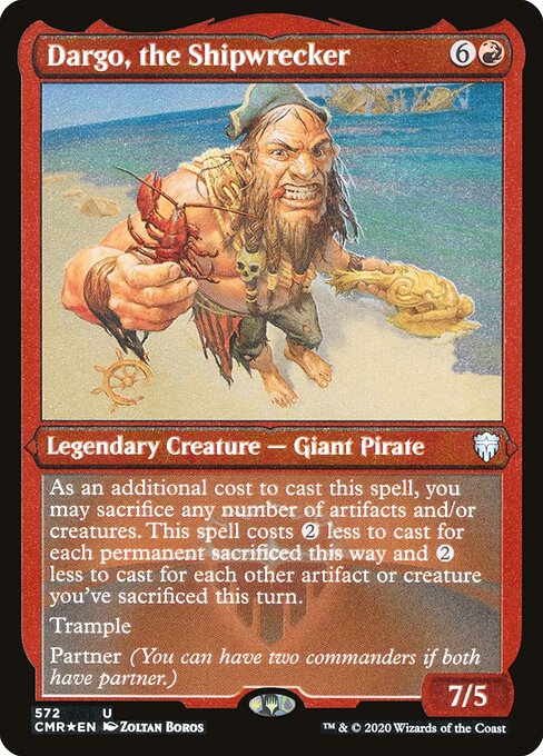 Dargo, the Shipwrecker (572) [Commander Legends] [Etched]