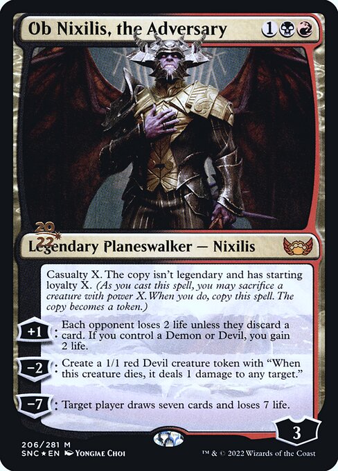 Ob Nixilis, the Adversary (206s) [Streets of New Capenna Promos]