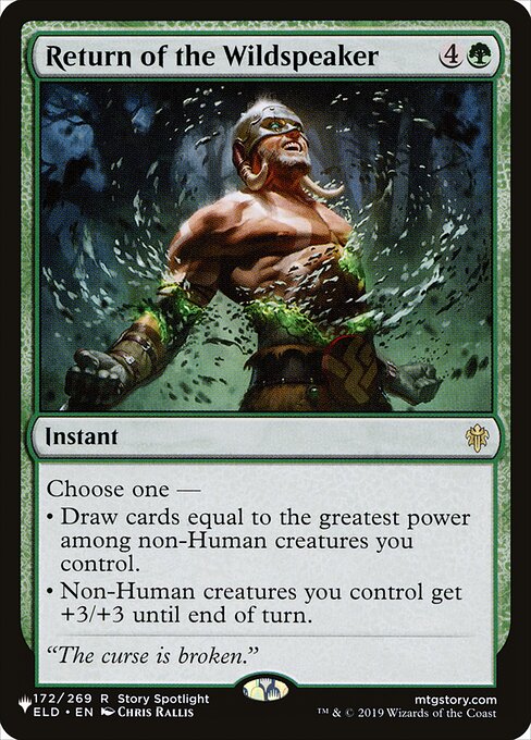Return of the Wildspeaker (ELD-172) [The List]