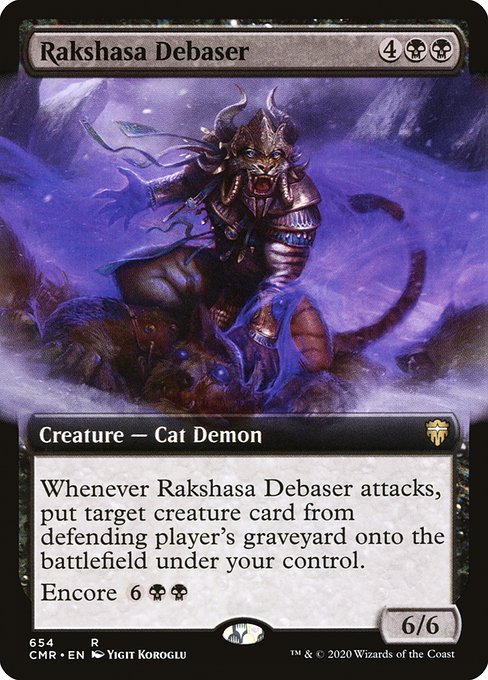 Rakshasa Debaser (654) [Commander Legends] [Extended Art]