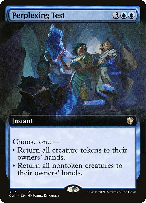 Perplexing Test (357) [Commander 2021] [Extended Art]