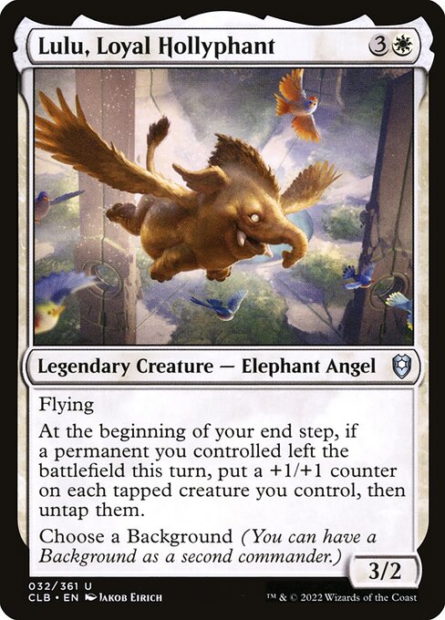 Lulu, Loyal Hollyphant (32) [Commander Legends: Battle for Baldur's Gate]