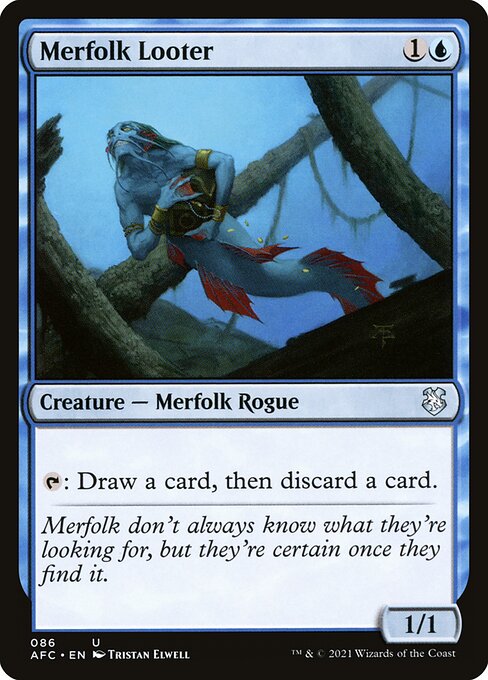 Merfolk Looter (86) [Forgotten Realms Commander]