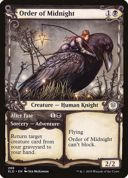 Order of Midnight // Alter Fate (288) [Throne of Eldraine] [Showcase]
