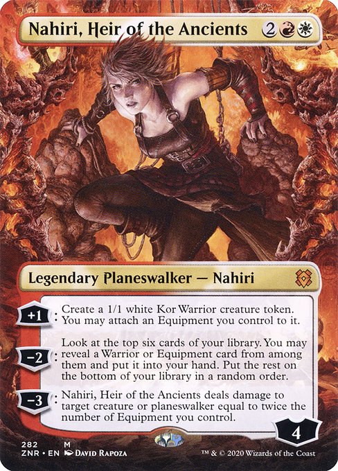 Nahiri, Heir of the Ancients (282) [Zendikar Rising] [Borderless]
