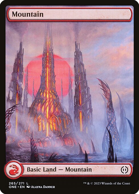 Mountain (265) [Phyrexia: All Will Be One]