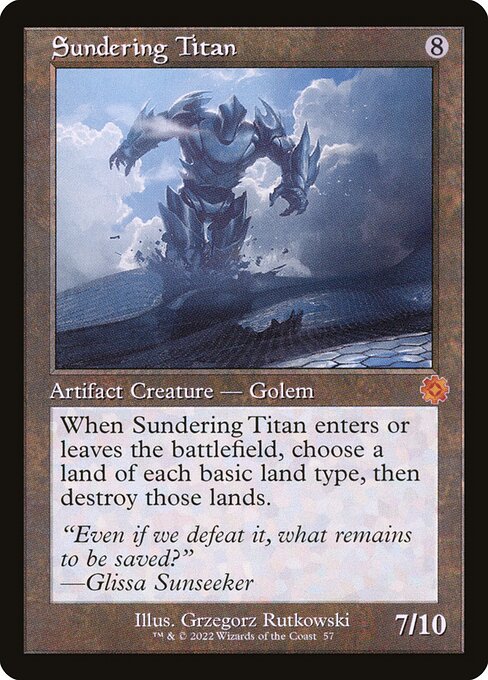 Sundering Titan (57) [The Brothers' War Retro Artifacts]