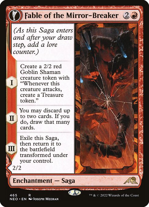 Fable of the Mirror-Breaker // Reflection of Kiki-Jiki (465) [Kamigawa: Neon Dynasty] [Extended Art]