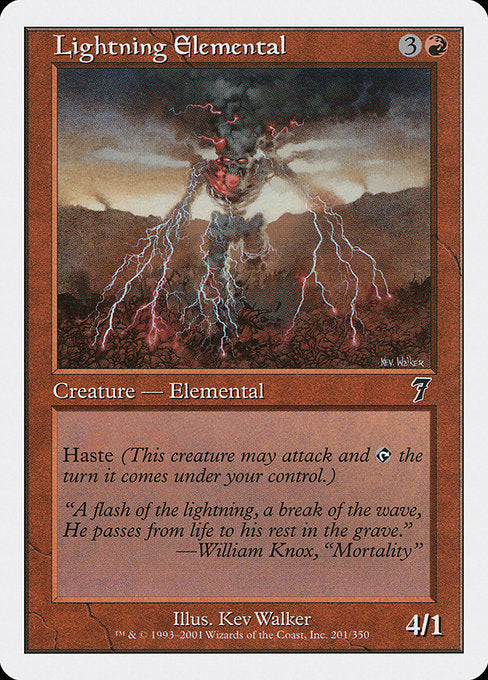 Lightning Elemental (201) [Seventh Edition]