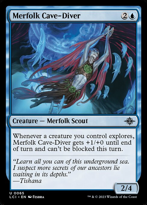 Merfolk Cave-Diver (65) [The Lost Caverns of Ixalan]