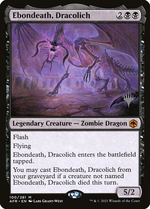 Ebondeath, Dracolich (100p) [Adventures in the Forgotten Realms Promos]