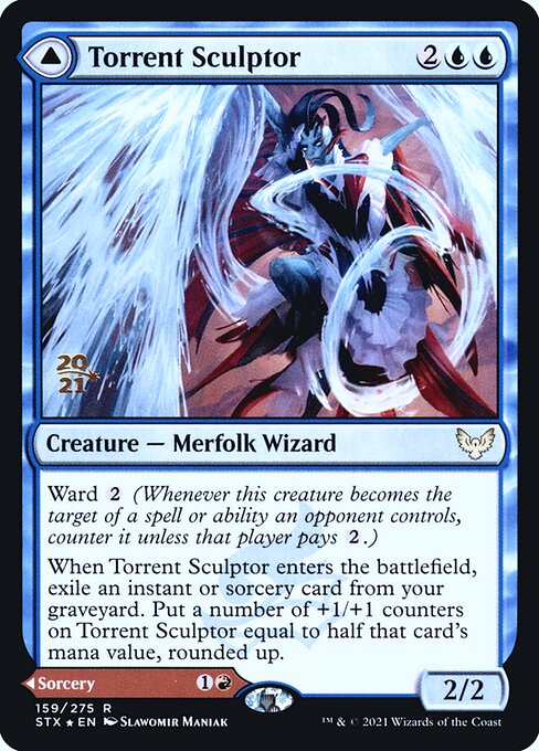 Torrent Sculptor // Flamethrower Sonata (159s) [Strixhaven: School of Mages Promos]