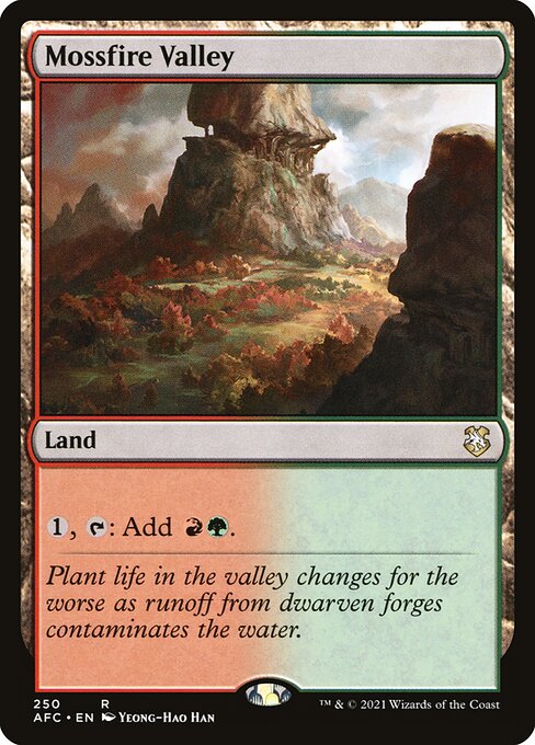 Mossfire Valley (250) [Forgotten Realms Commander]
