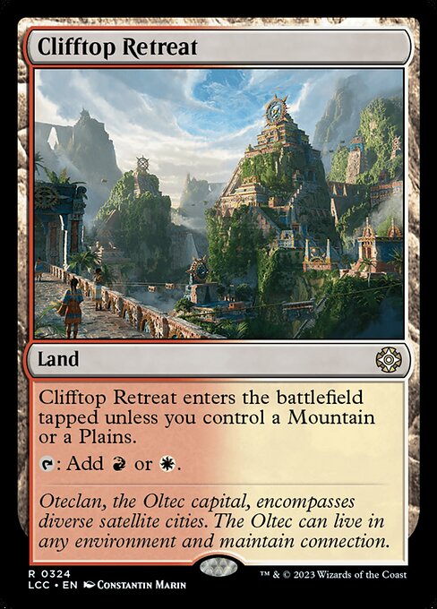 Clifftop Retreat (324) [The Lost Caverns of Ixalan Commander]