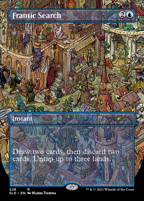 Frantic Search (228) [Secret Lair Drop] [Borderless]