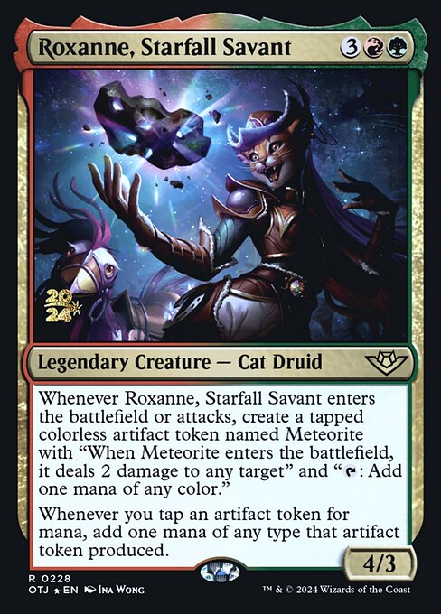 Roxanne, Starfall Savant (228s) [Outlaws of Thunder Junction Promos]