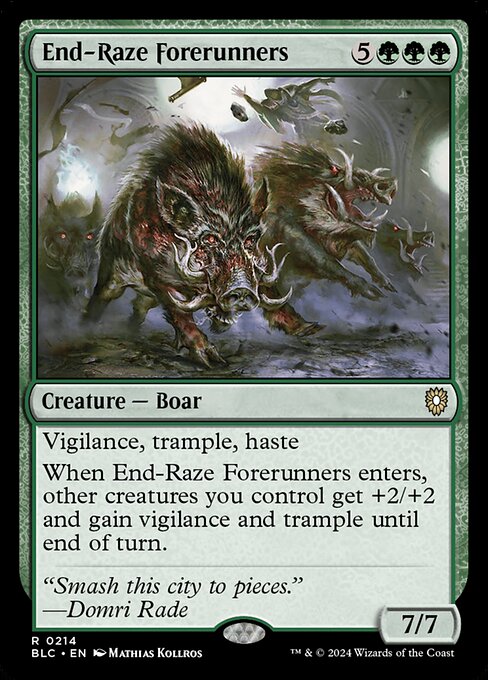 End-Raze Forerunners (214) [Bloomburrow Commander]