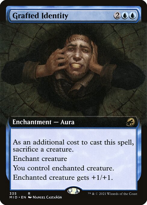 Grafted Identity (335) [Innistrad: Midnight Hunt] [Extended Art]