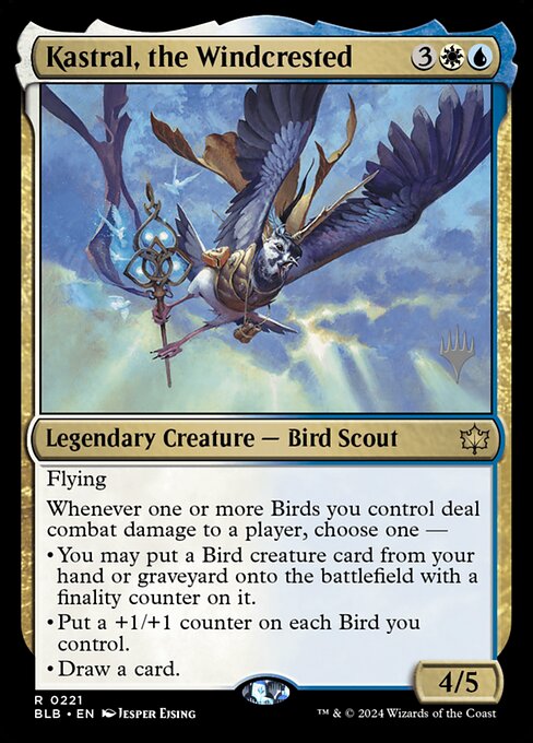 Kastral, the Windcrested (221p) [Bloomburrow Promos]