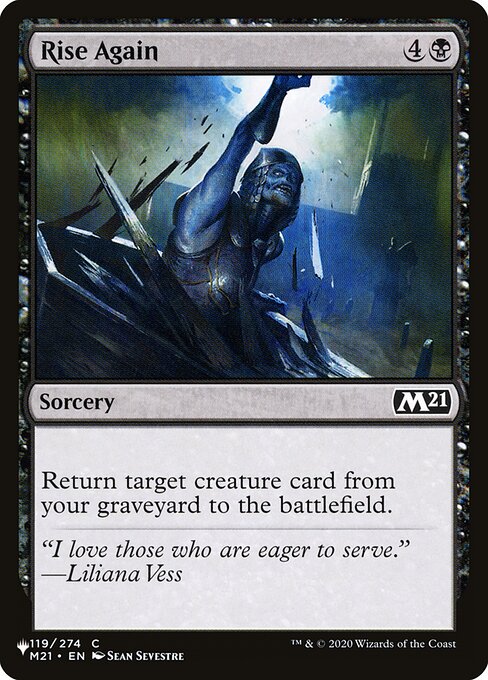 Rise Again (M21-119) [The List]