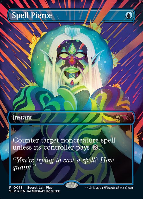 Spell Pierce (18) [Secret Lair Showdown] [Borderless]