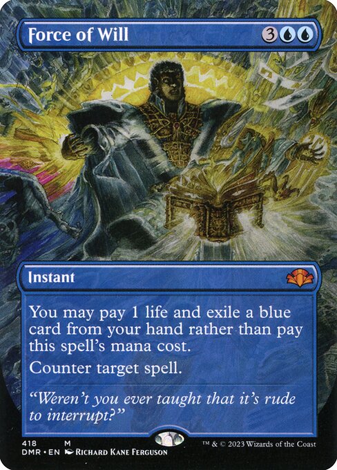 Force of Will (418) [Dominaria Remastered] [Borderless]