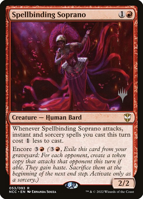 Spellbinding Soprano (53p) [New Capenna Commander Promos]