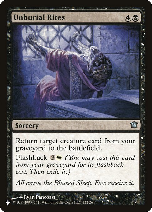 Unburial Rites (ISD-122) [The List]