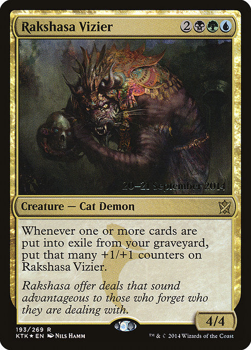 Rakshasa Vizier (193s) [Khans of Tarkir Promos]