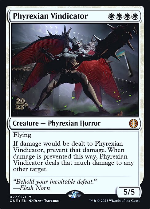 Phyrexian Vindicator (27s) [Phyrexia: All Will Be One Promos]