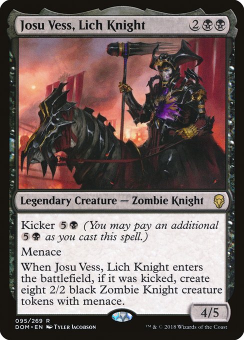 Josu Vess, Lich Knight (95) [Dominaria]