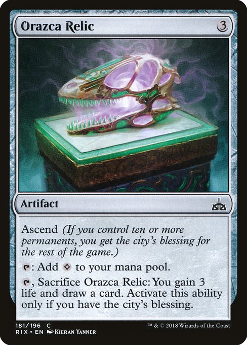 Orazca Relic (181) [Rivals of Ixalan]