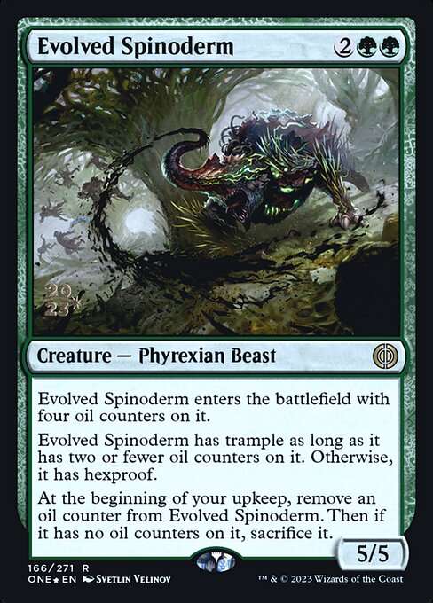 Evolved Spinoderm (166s) [Phyrexia: All Will Be One Promos]