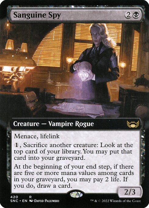 Sanguine Spy (420) [Streets of New Capenna] [Extended Art]