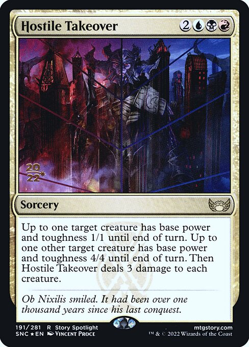 Hostile Takeover (191s) [Streets of New Capenna Promos]