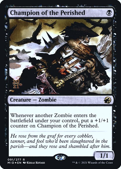 Champion of the Perished (91s) [Innistrad: Midnight Hunt Promos]