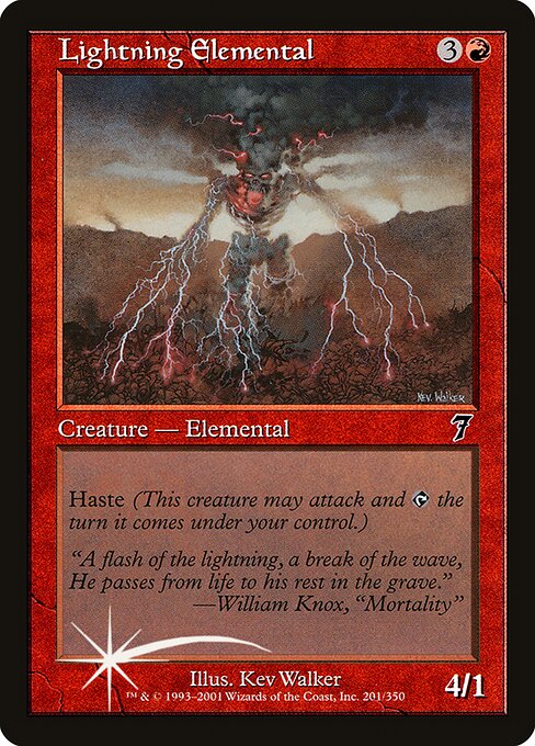 Lightning Elemental (201★) [Seventh Edition]