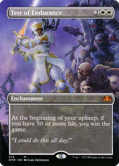 Test of Endurance (414) [Dominaria Remastered] [Borderless]