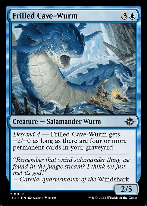Frilled Cave-Wurm (57) [The Lost Caverns of Ixalan]