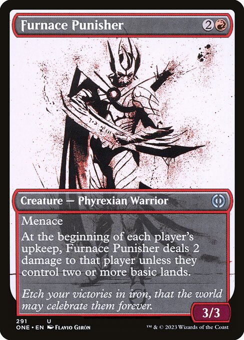 Furnace Punisher (291) [Phyrexia: All Will Be One] [Showcase]