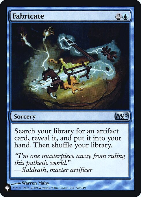 Fabricate (M10-52) [The List]